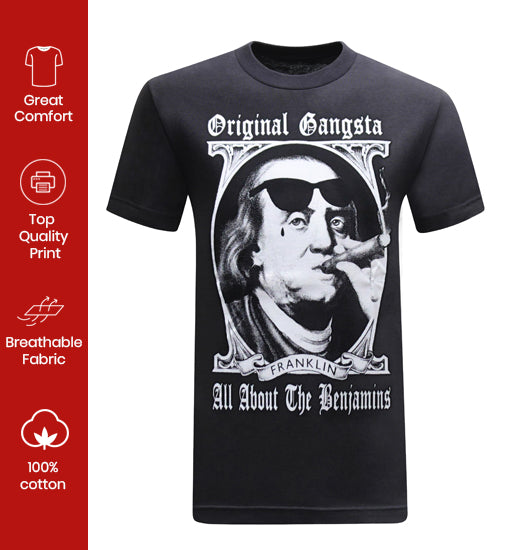 Benjamin Franklin Cash Portrait Shirt - Made In USA – Embrace America - Foto 10
