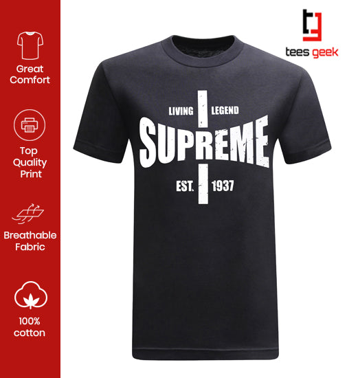 Supreme, Shirts, Supreme Tshirt Black