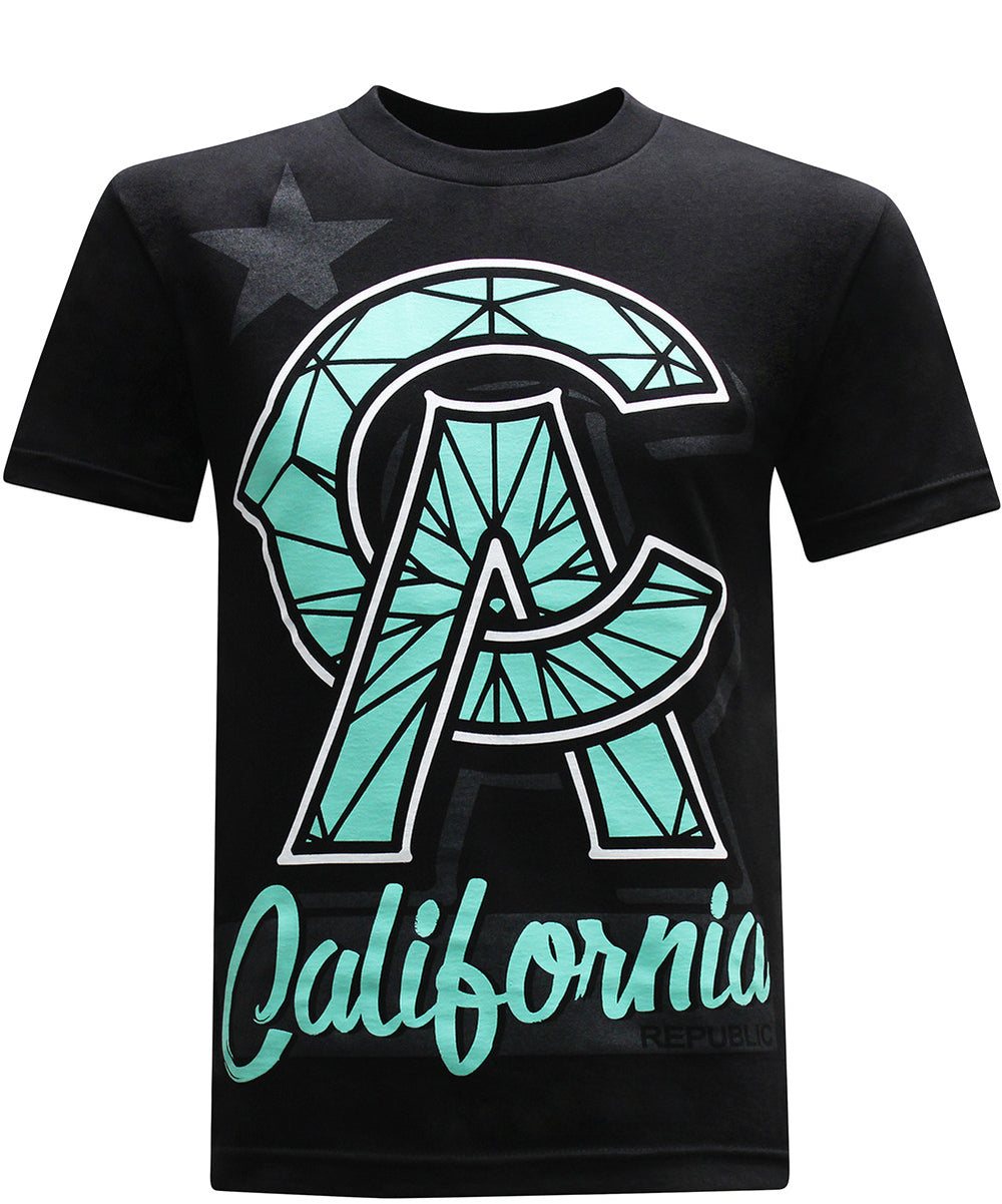 California Republic CA Diamond Men's T-Shirt - tees geek