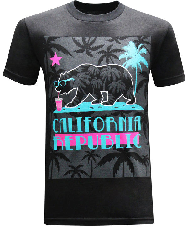 California Republic Summer Chillen Men's T-Shirt - tees geek