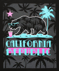 California Republic Summer Chillen Men's Muscle Tee Tank Top T-Shirt - tees geek