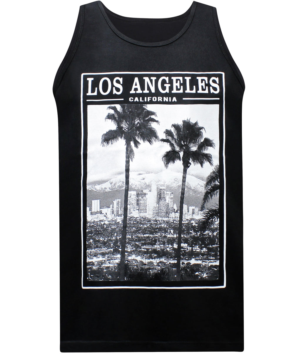 Los Angeles Twin Palms Tank - Black