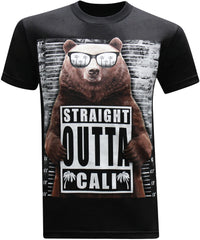 California Republic Wanted Bear Men's T-Shirt - tees geek