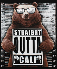 California Republic Wanted Bear Men's Muscle Tee Tank Top T-Shirt - tees geek