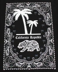 California Republic Bandana Palm Men's T-Shirt - tees geek