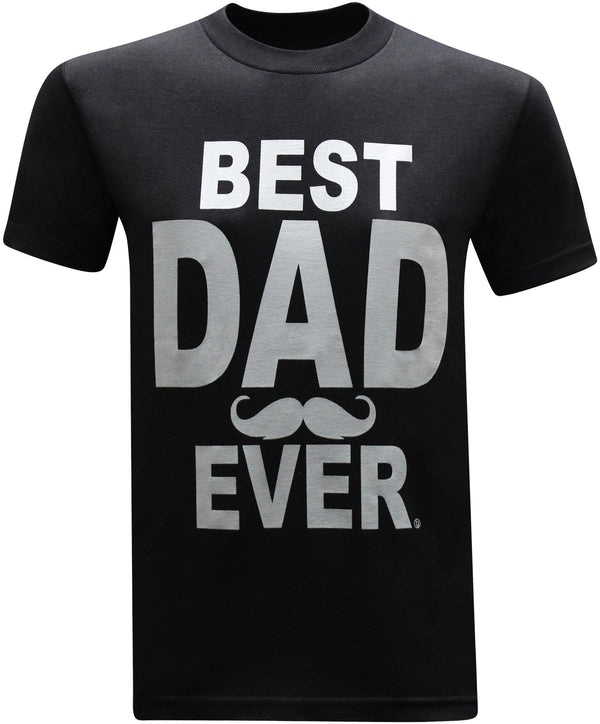 Best Dad Ever Mustache Father's Day Gifts Birthday Gifts Men's T-Shirt - tees geek