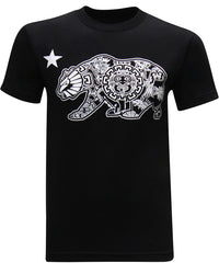 California Republic Aztec Bear Men's T-Shirt - tees geek