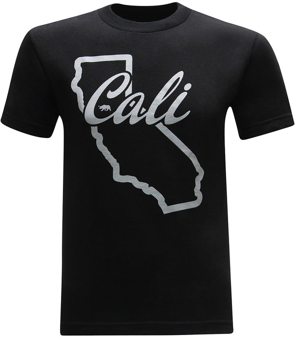 California Republic Cali State Outline Men's T-Shirt - tees geek