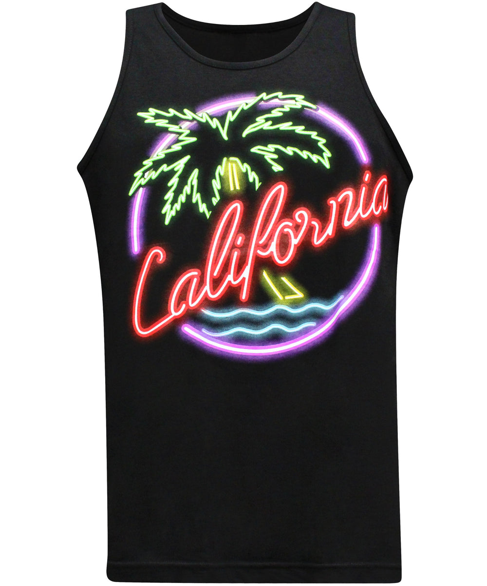 California Republic California Nights Men's Muscle Tee Tank Top T-Shirt - tees geek