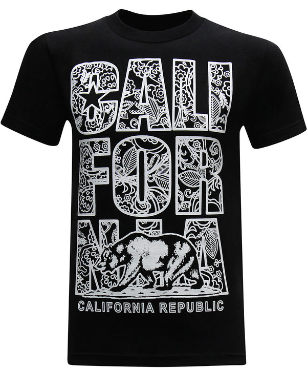 California Republic Paisley Men's T-Shirt - tees geek
