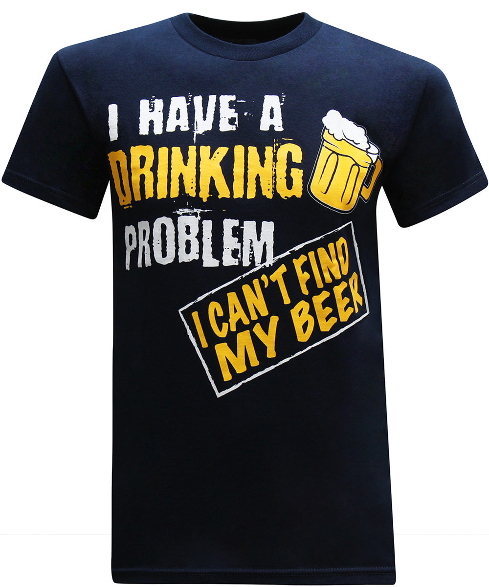 Can't Find My Beer Men's Funny Drinking T-Shirt - tees geek