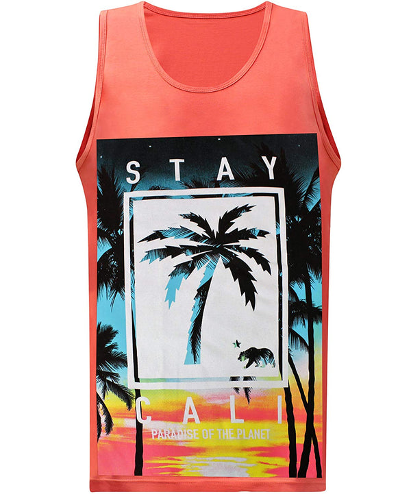 Stay Cali Tank - Coral
