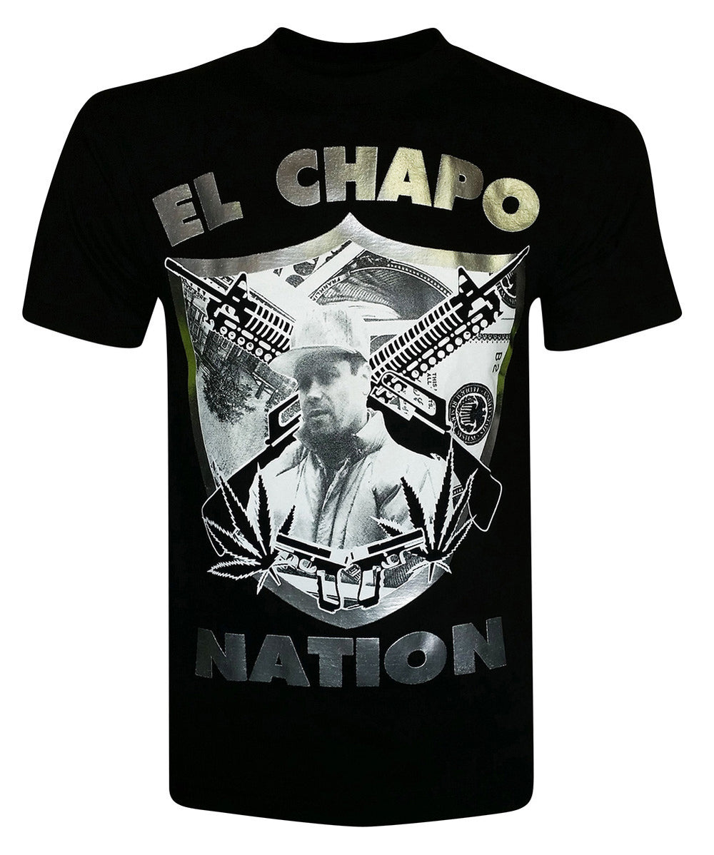El Chapo Guzman Nation Men's T-Shirt - tees geek