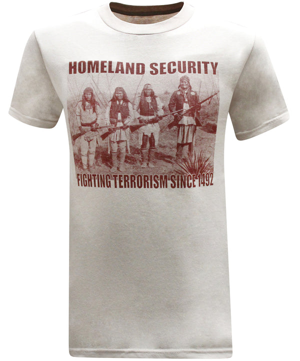 Homeland Security Fighting Terrorism Native American Indian  - Beige