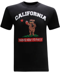 California Republic Knows How To Party Men's T-Shirt - tees geek